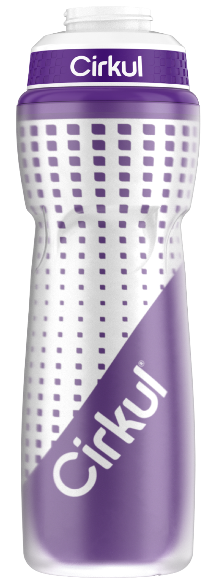22oz. Insulated Squeeze Plastic Bottle & Sport Lid - GCQC