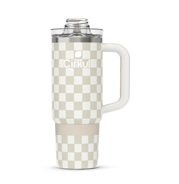 Limited Edition: 30oz. Taupe Tartan Travel StrawSip™ Tumbler - U5T8