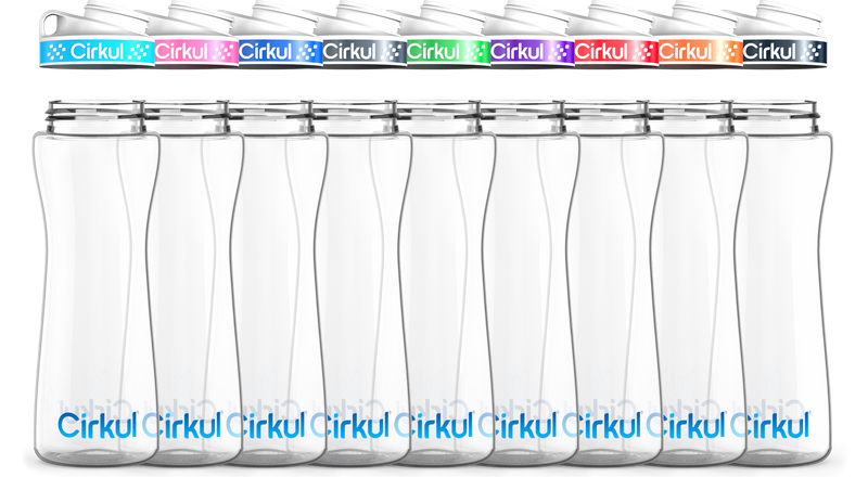 Custom 22oz. Plastic Bottle & Comfort Grip Lid - QJ3U
