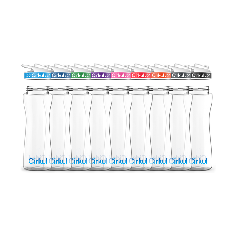 22oz. Plastic Bottle & Comfort Grip Lid - 8B16