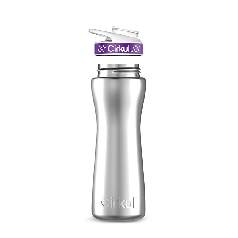 22oz. Stainless Steel Bottle & Comfort Grip Lid - YJQW