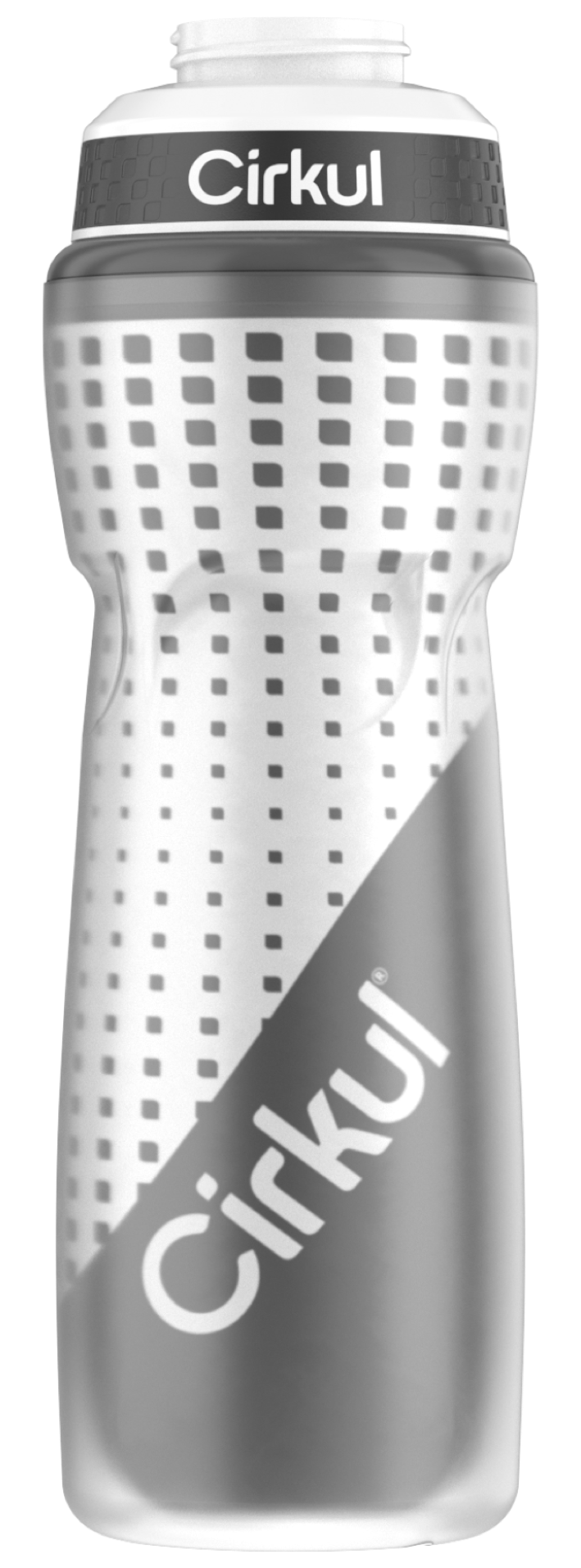 22oz. Insulated Squeeze Plastic Bottle & Sport Lid - GCQC
