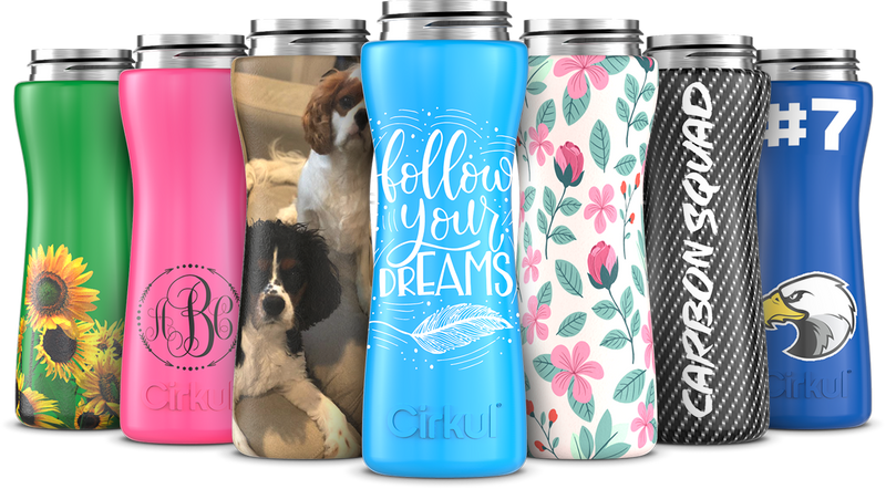 Custom 22oz. Stainless Steel Bottle & Comfort Grip Lid - U8JY